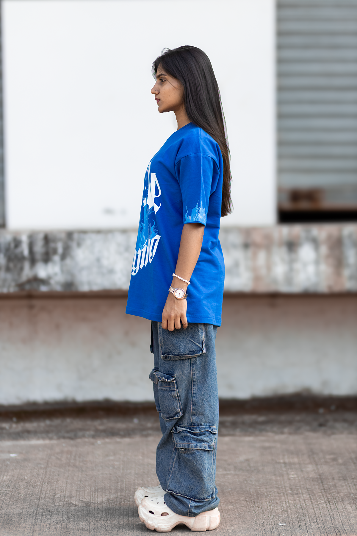 'Done playing' - Women's blue tee