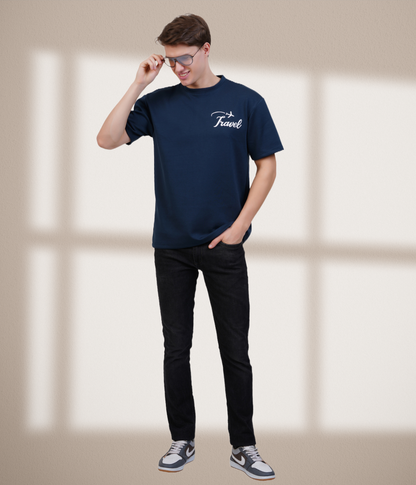 Travel Blue Oversized T-Shirt