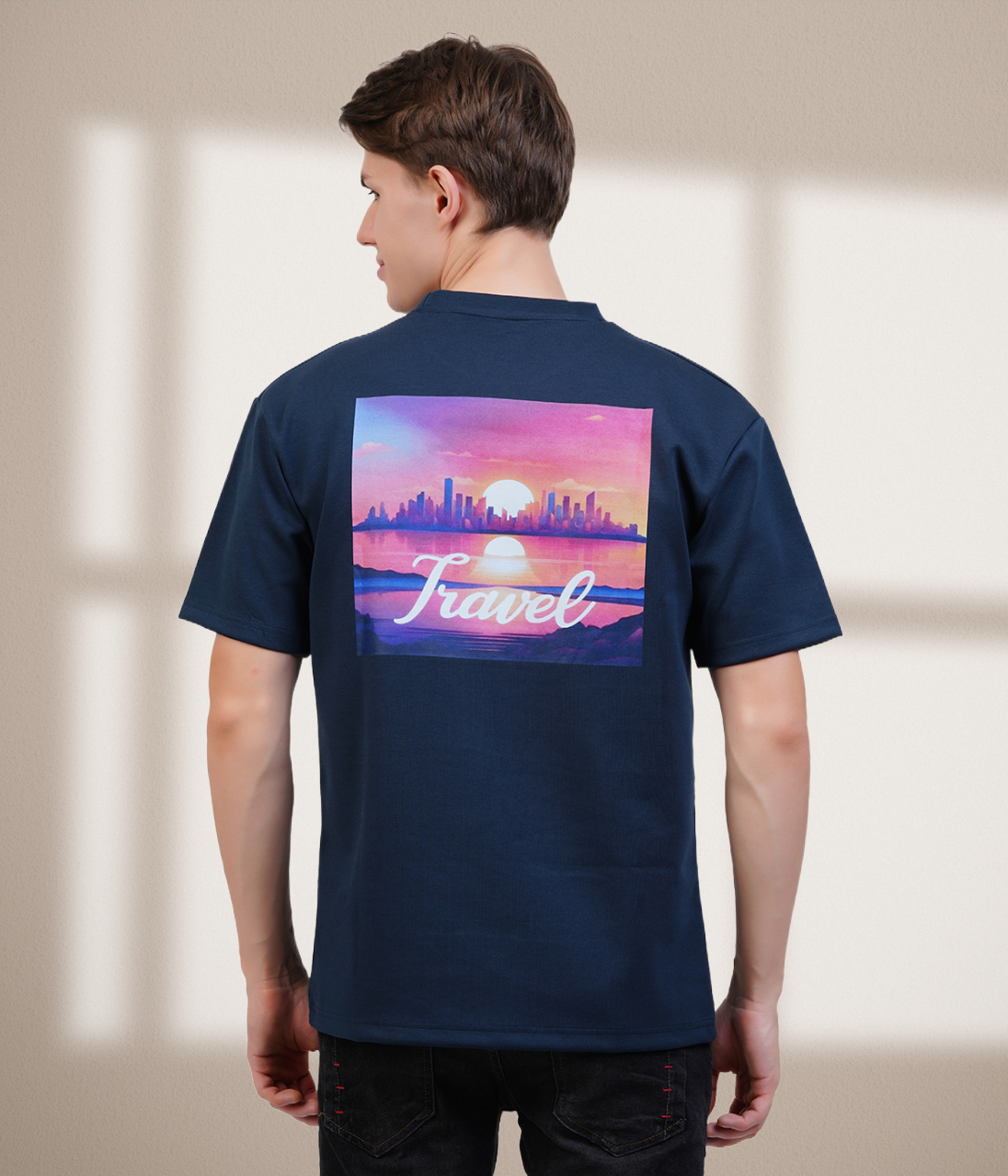 Travel Blue Oversized T-Shirt