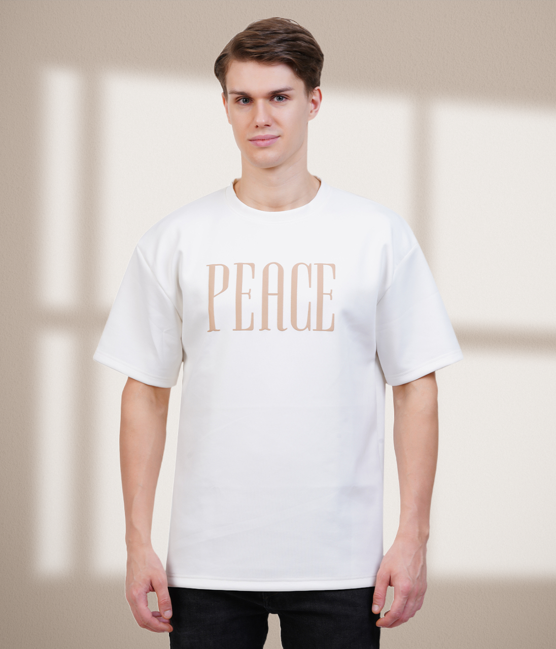 Peace - white oversized