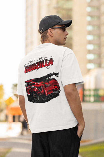 Godzilla, Nissan GTR mens T-shirt