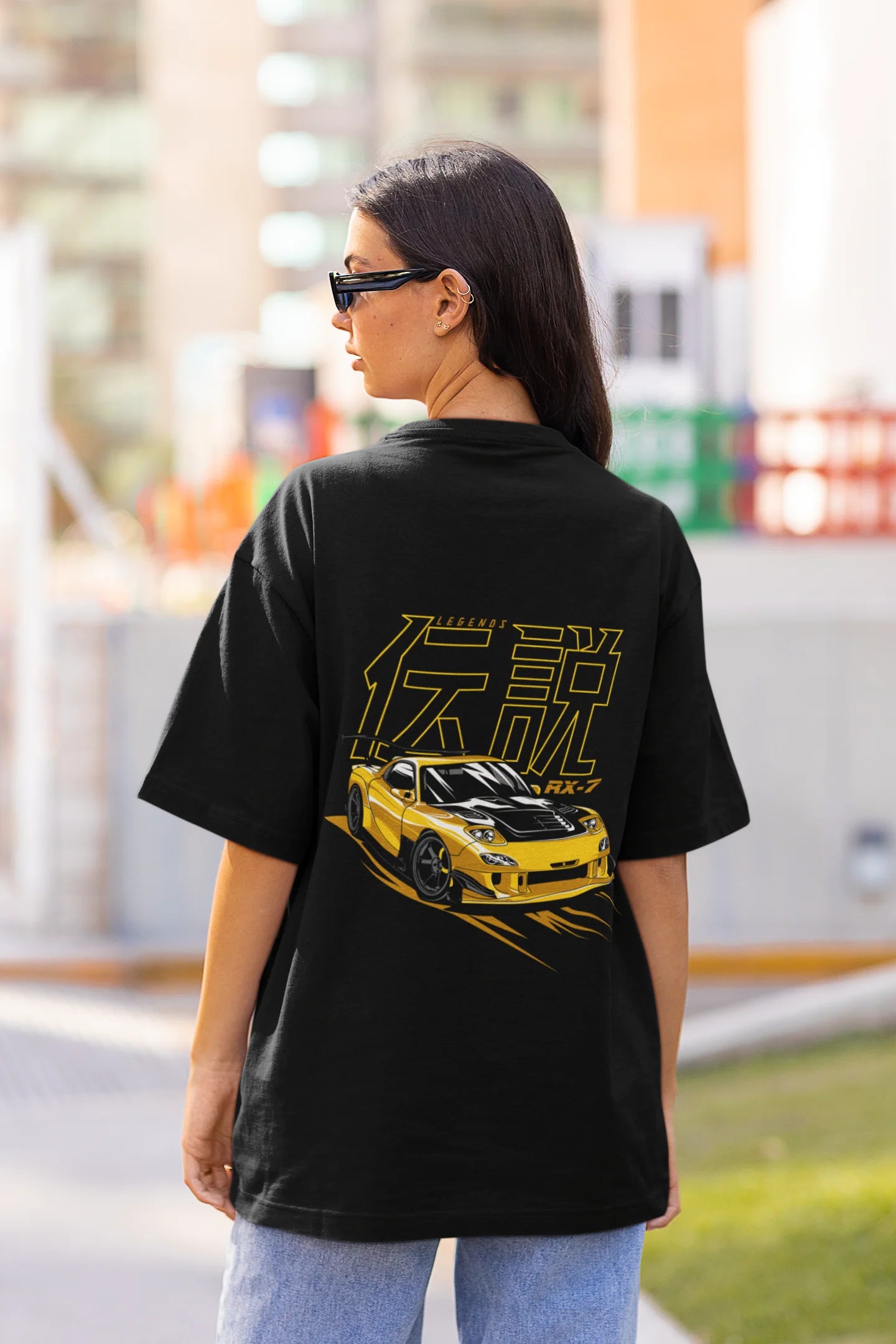 Automobile inspired oversized tee