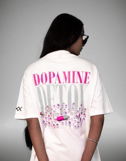 Dopamine Detox white women's tee