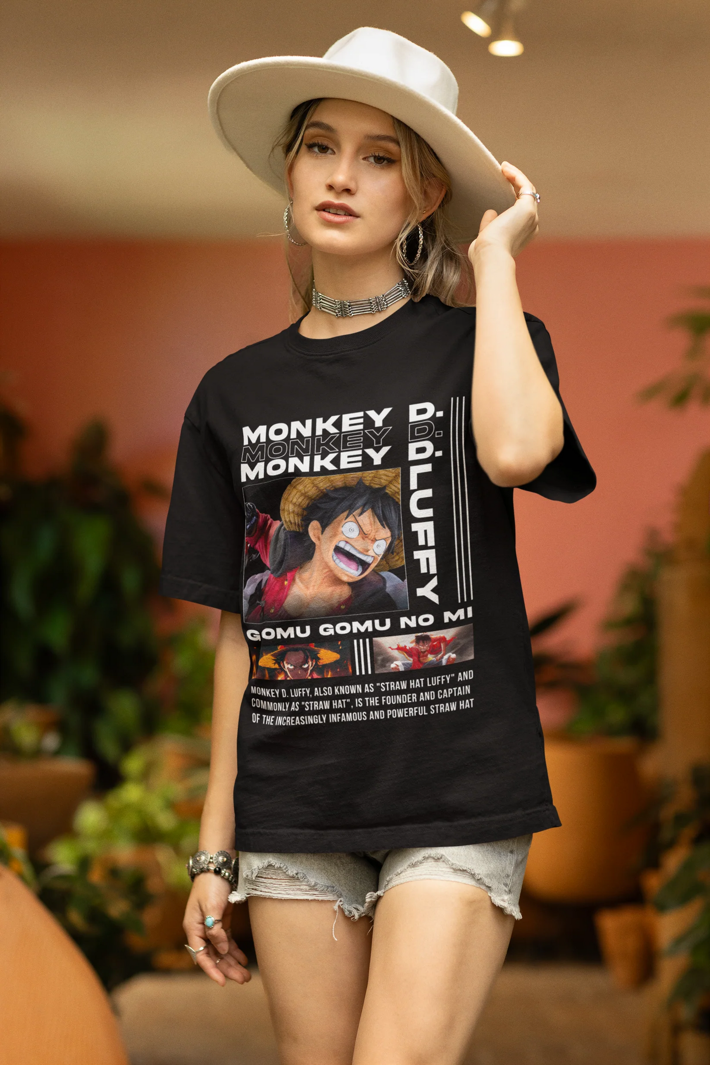 Monkey D Luffy women's tee