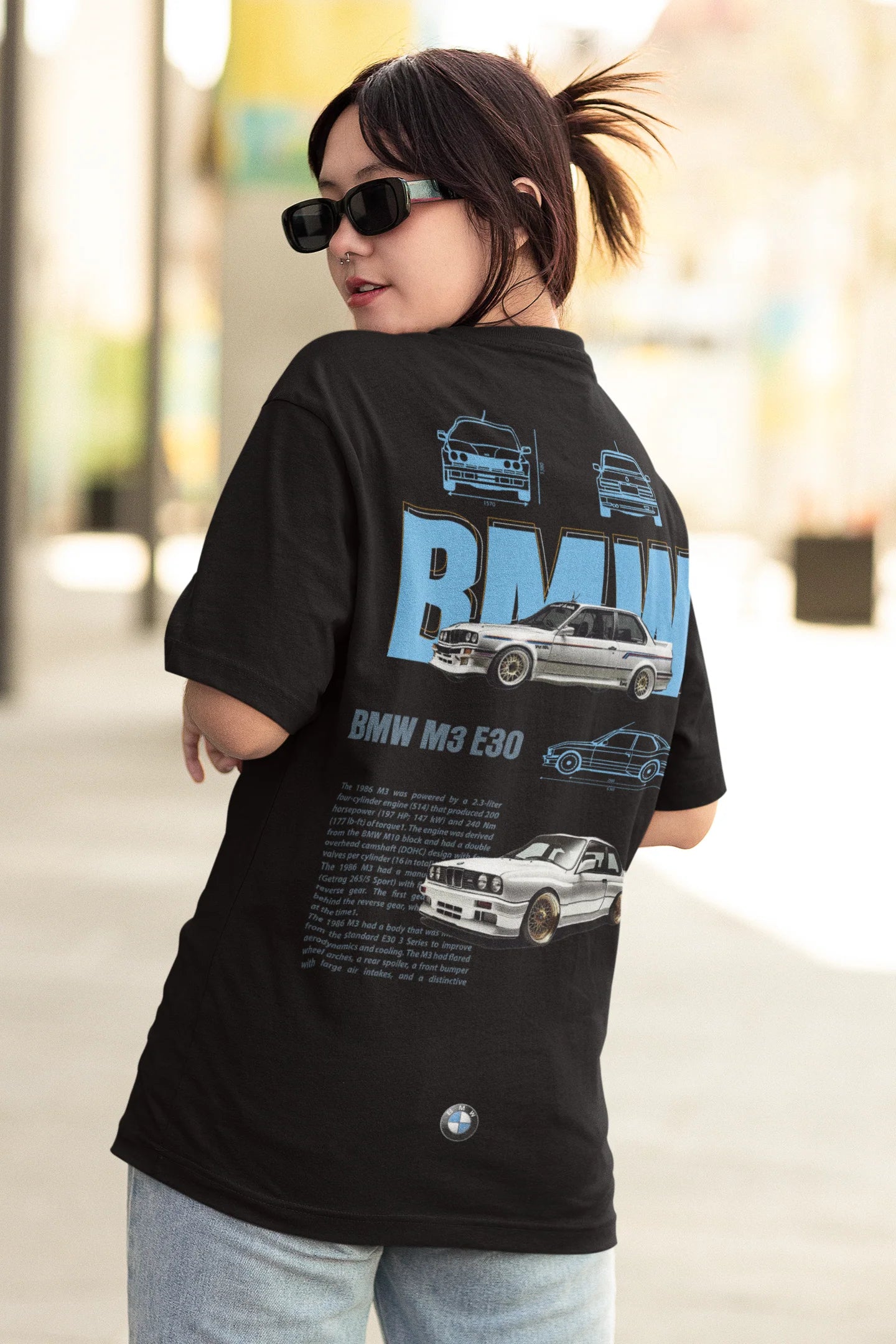 BMW inspired women's tee