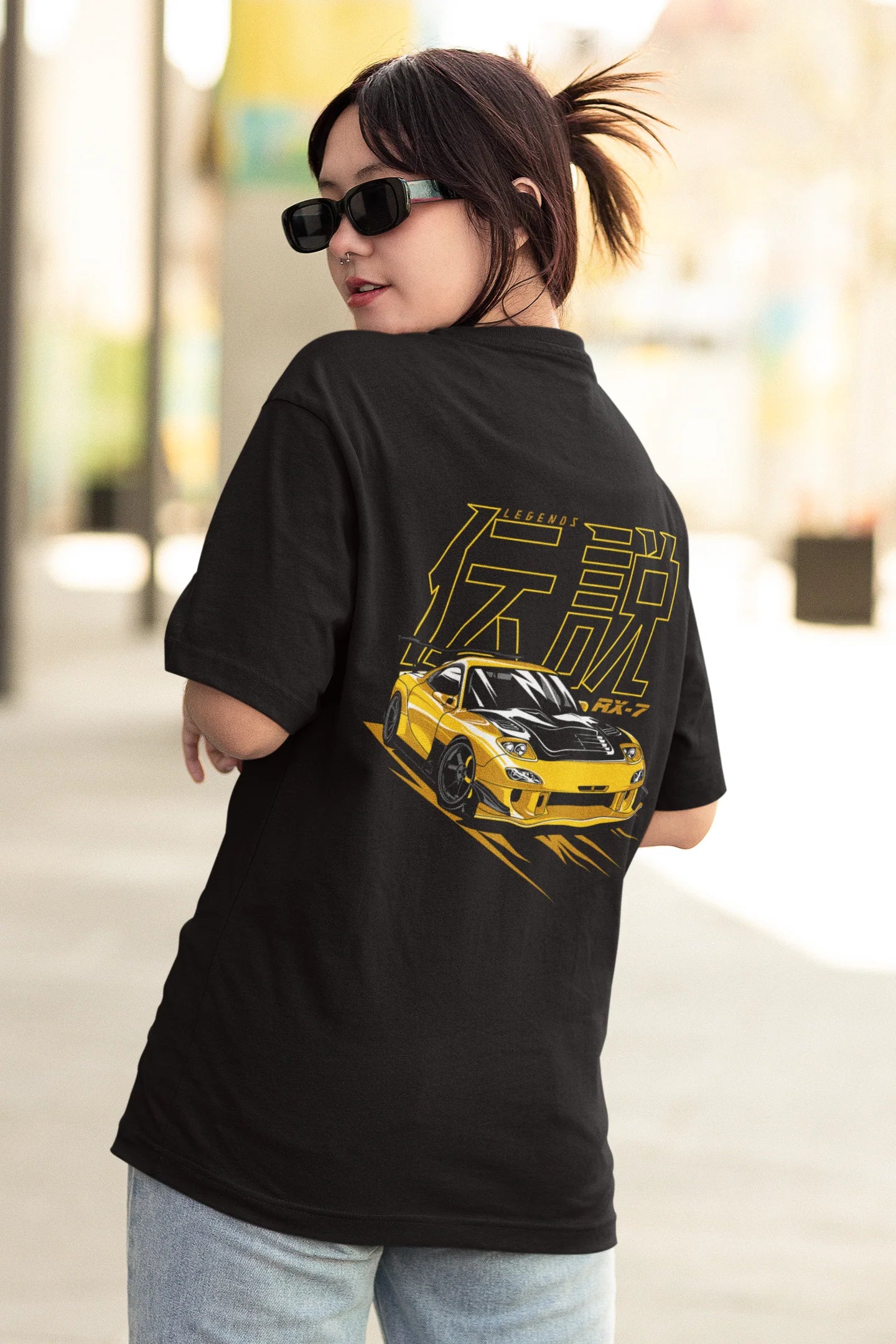 Automobile inspired oversized tee