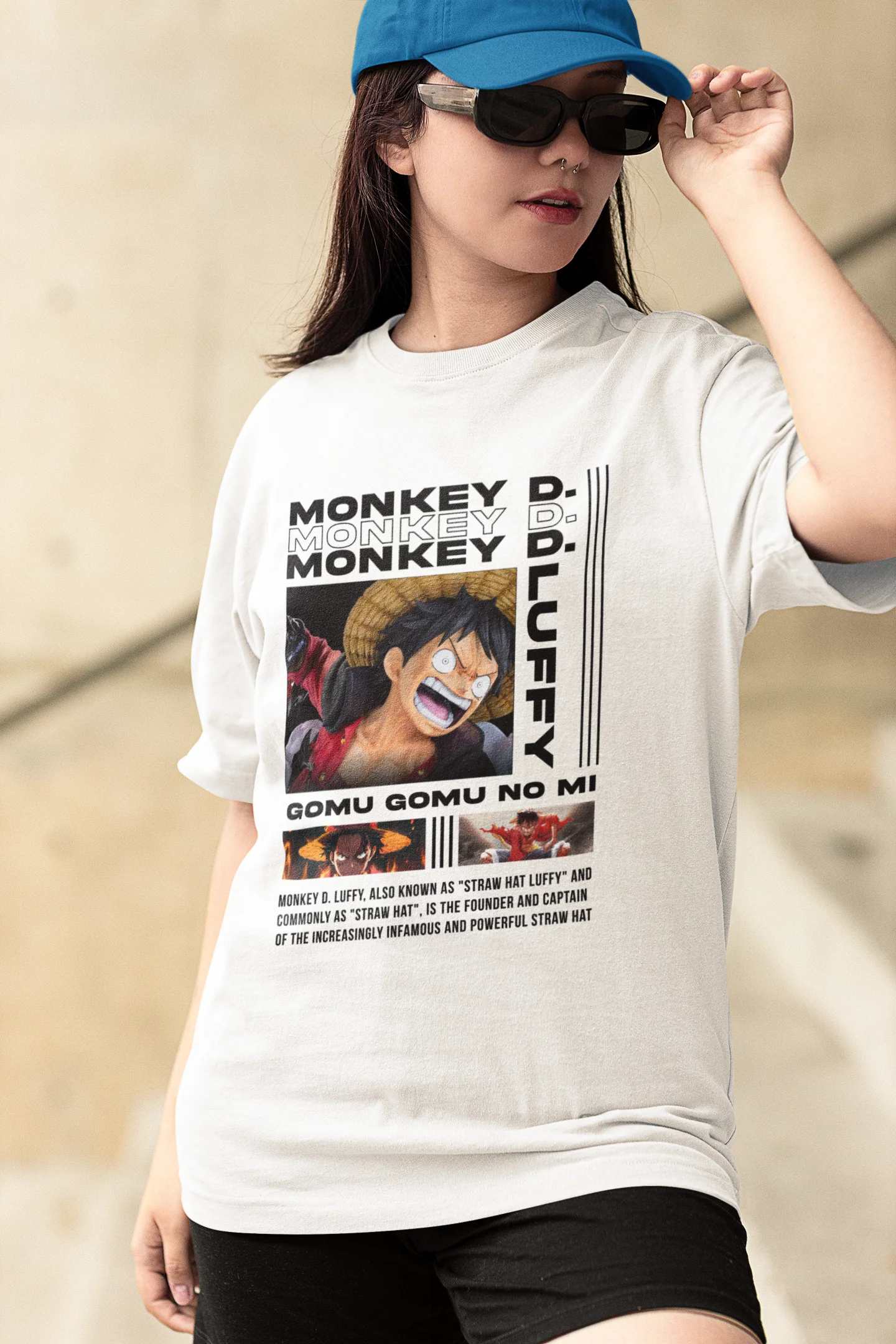 Monkey D Luffy women's tee